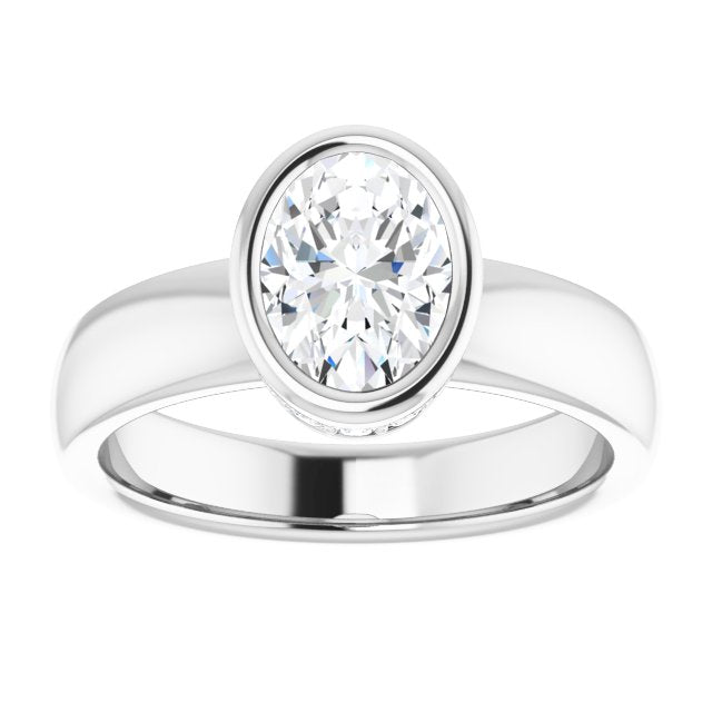 Bezel-Set Engagement Ring