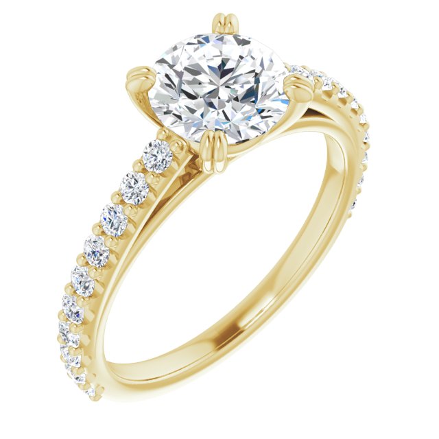 Accented Engagement Ring