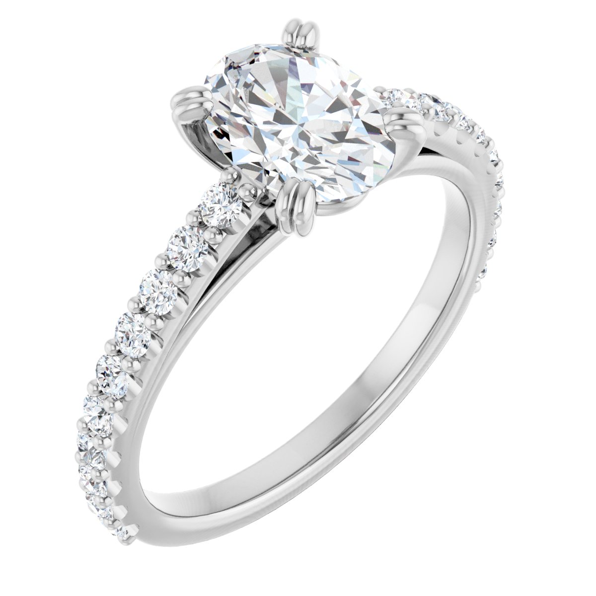 Accented Engagement Ring