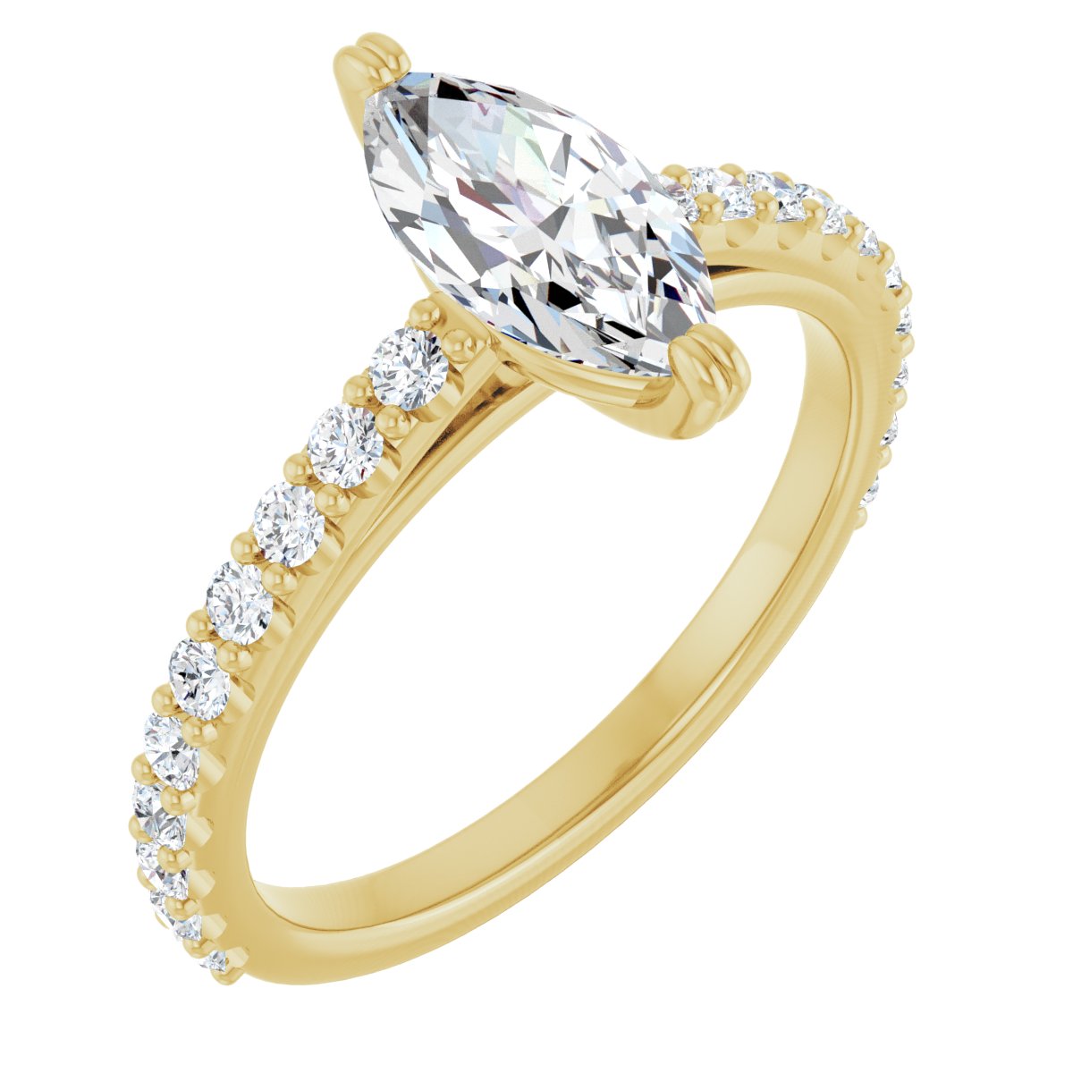 Accented Engagement Ring