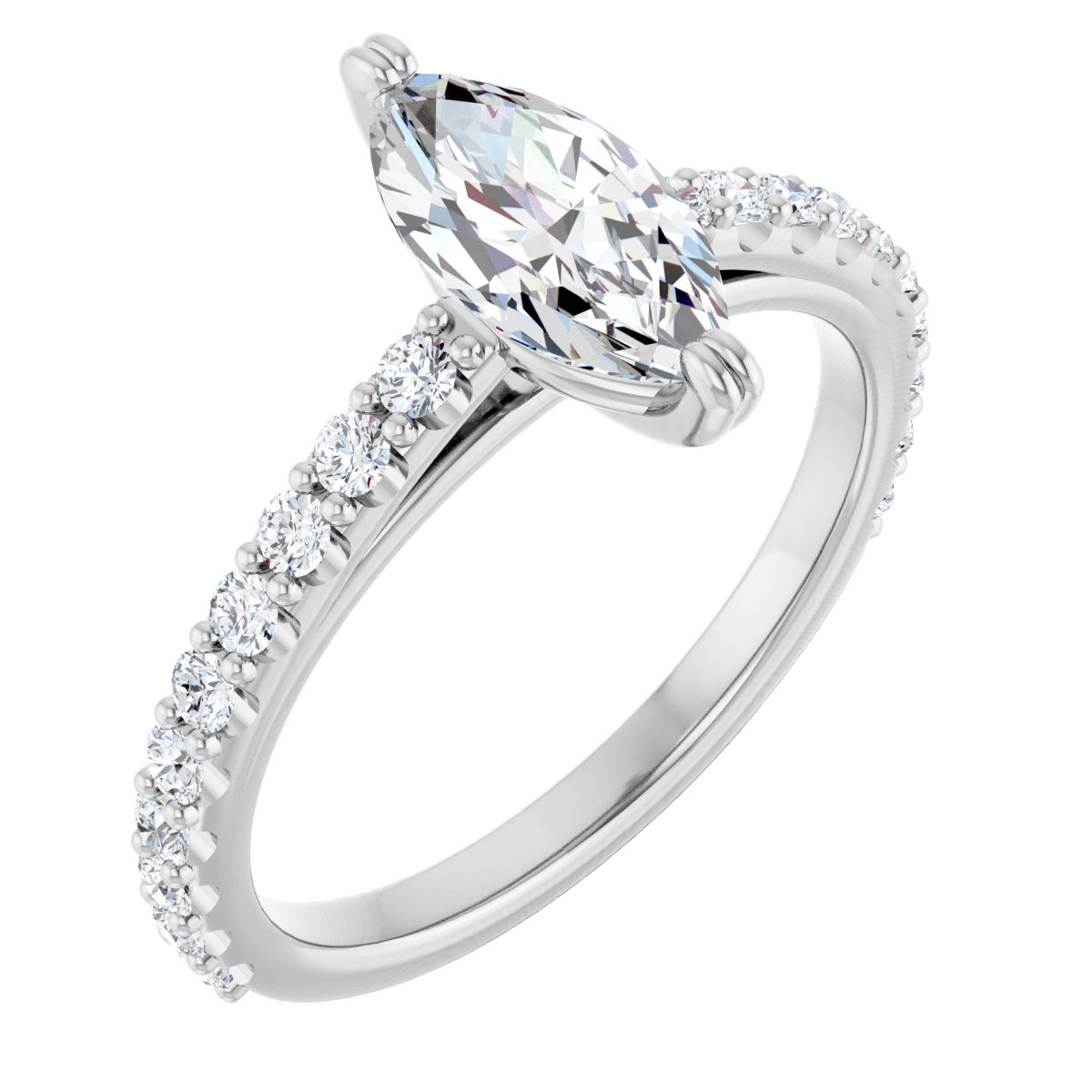 Accented Engagement Ring