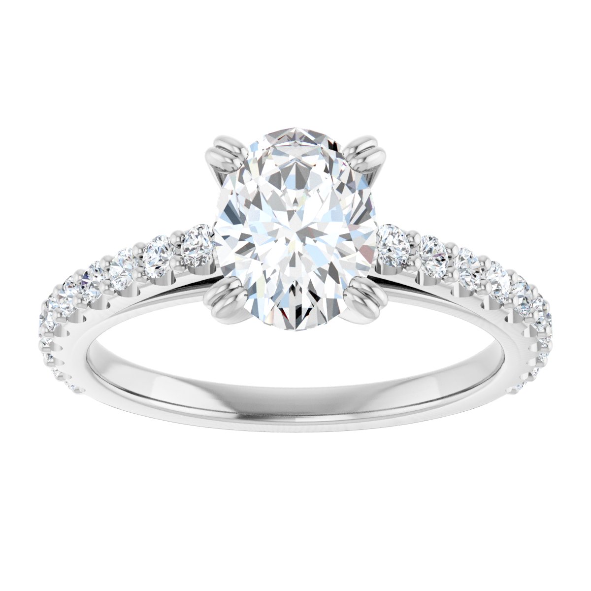 Accented Engagement Ring