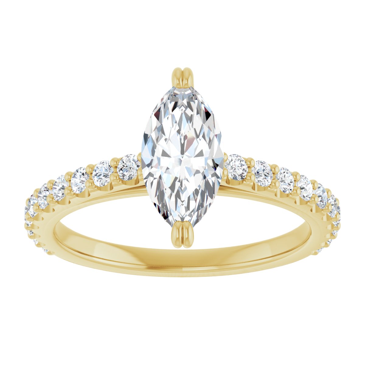 Accented Engagement Ring