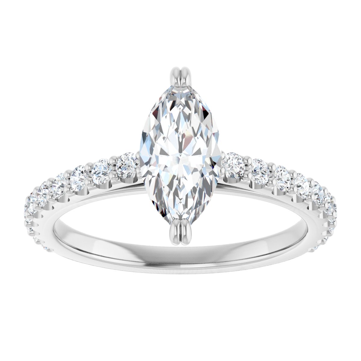 Accented Engagement Ring