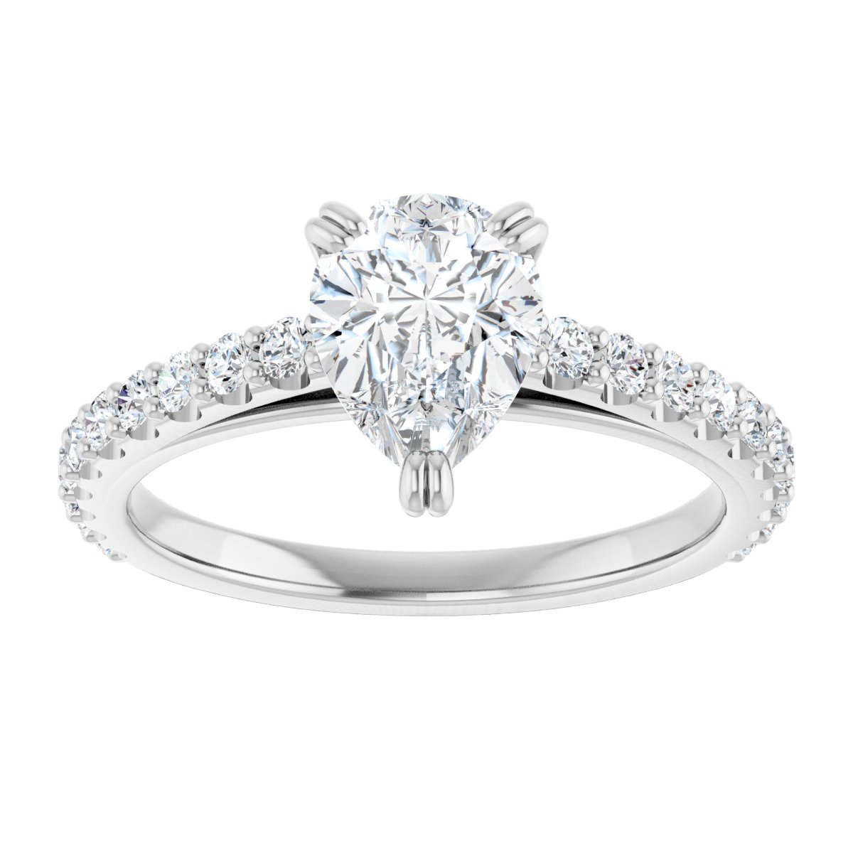 Accented Engagement Ring