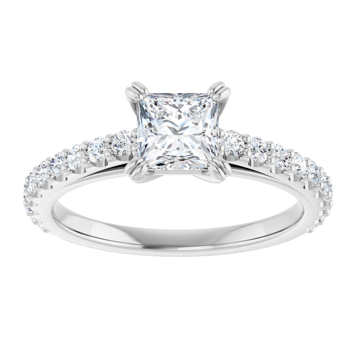 Accented Engagement Ring