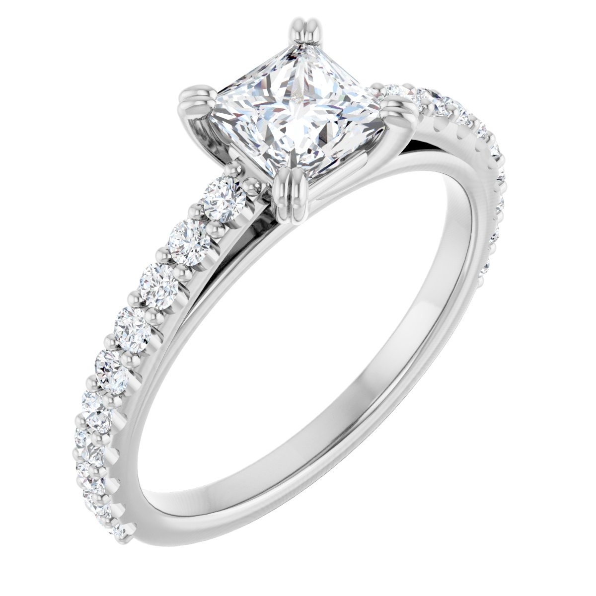 Accented Engagement Ring
