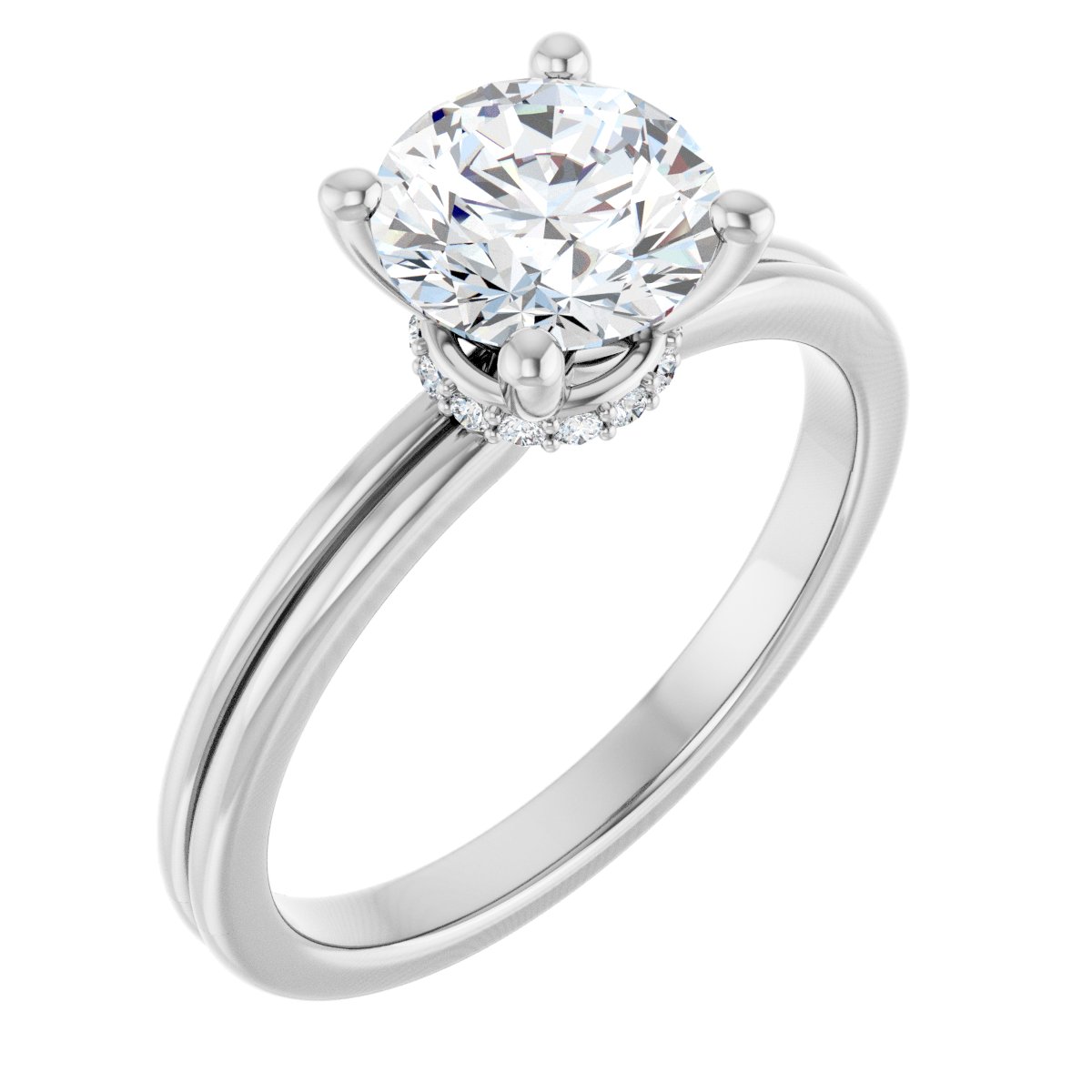 Accented Engagement Ring