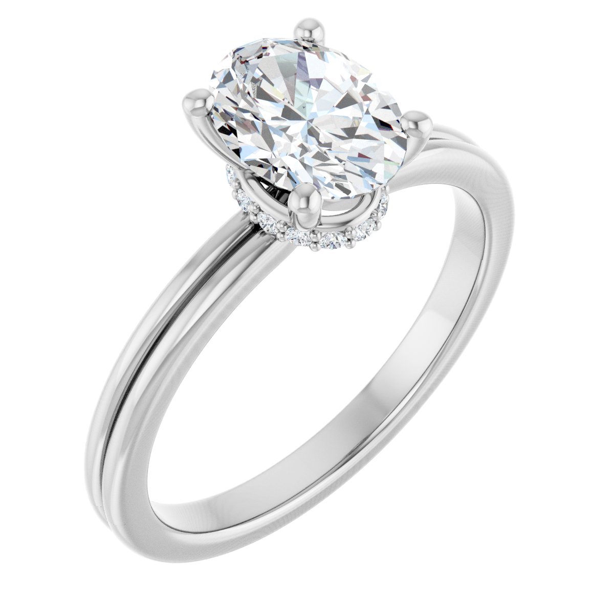 Accented Engagement Ring