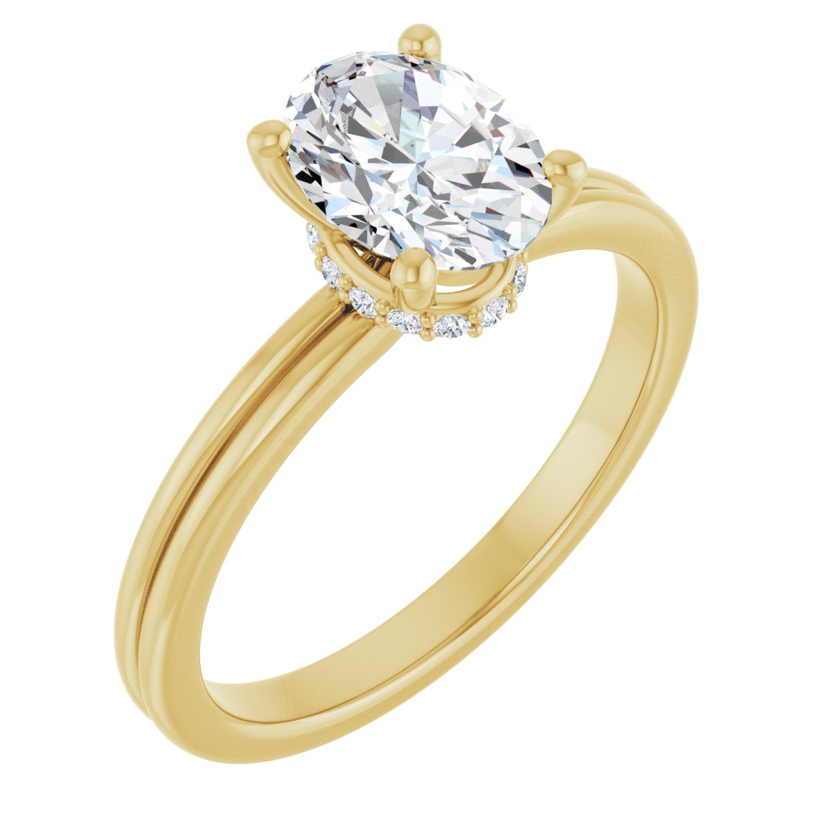 Accented Engagement Ring