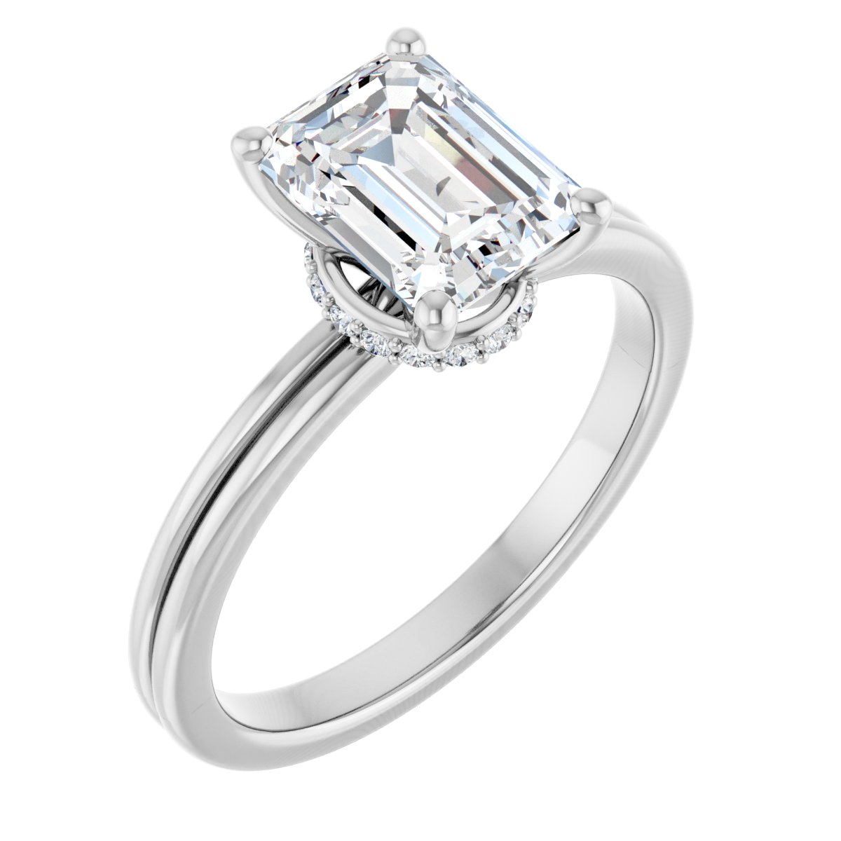 Accented Engagement Ring