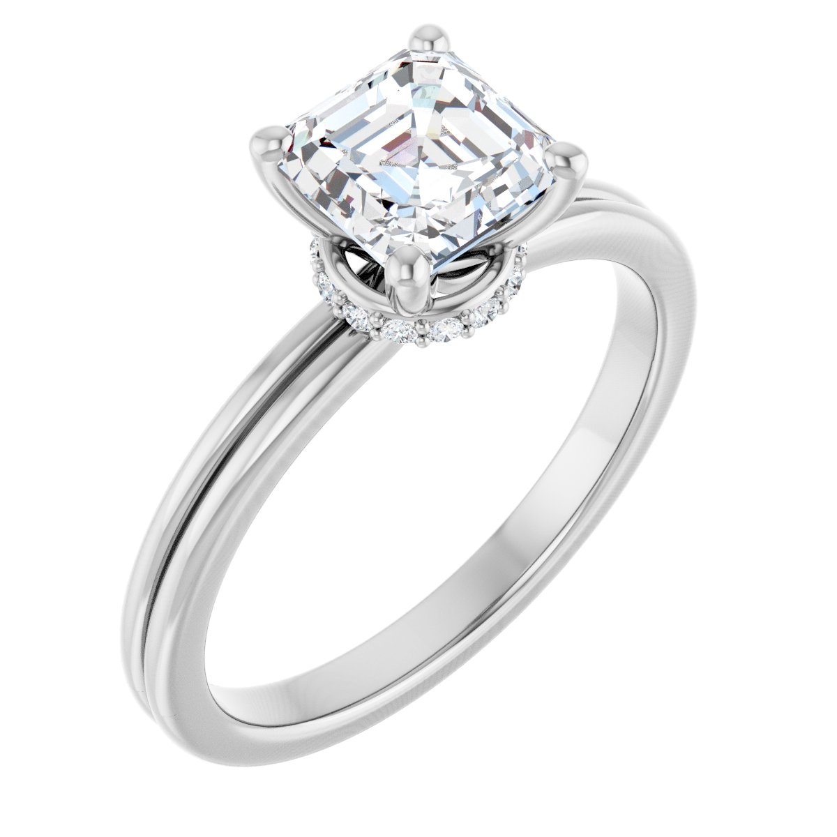 Accented Engagement Ring