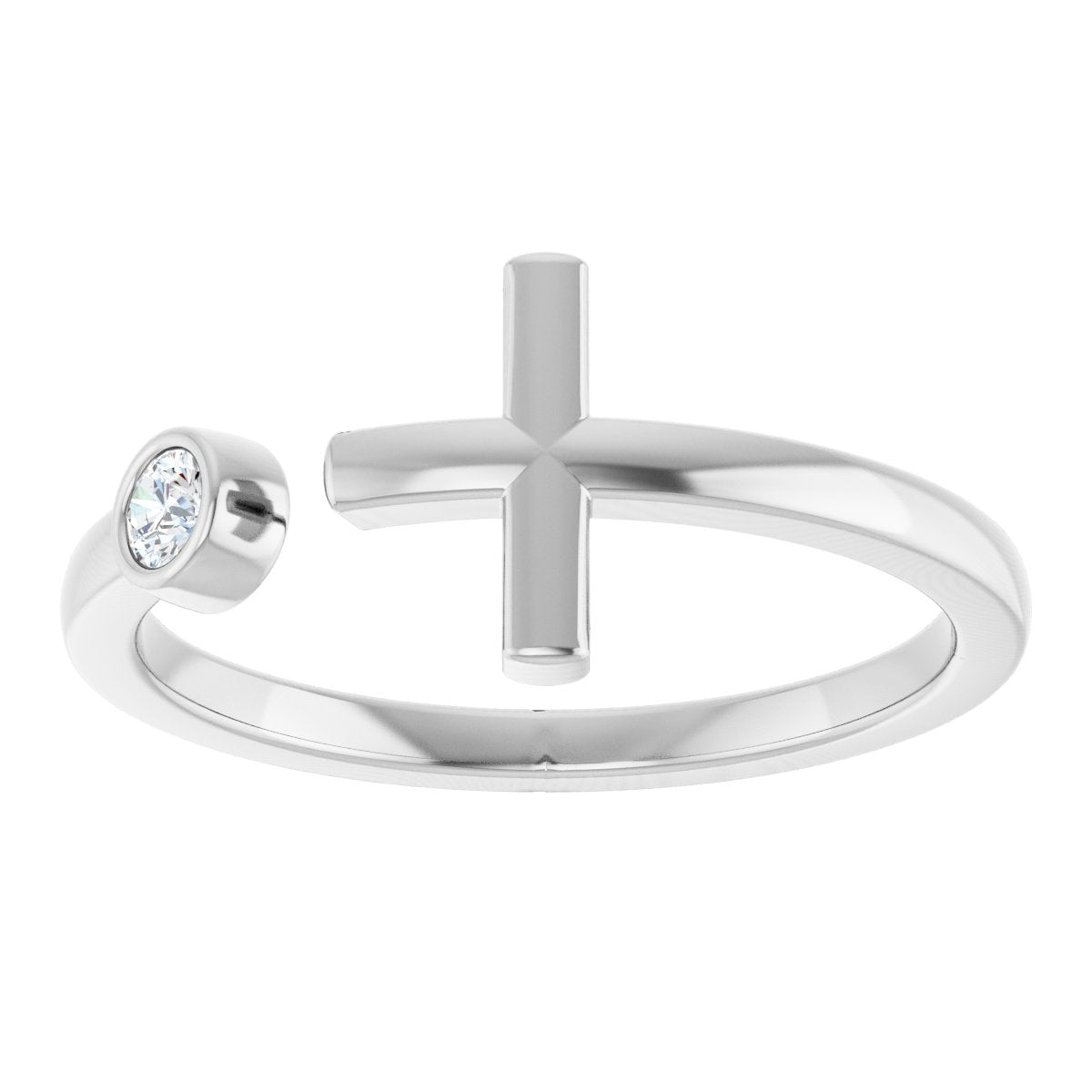 Negative Space Cross Ring