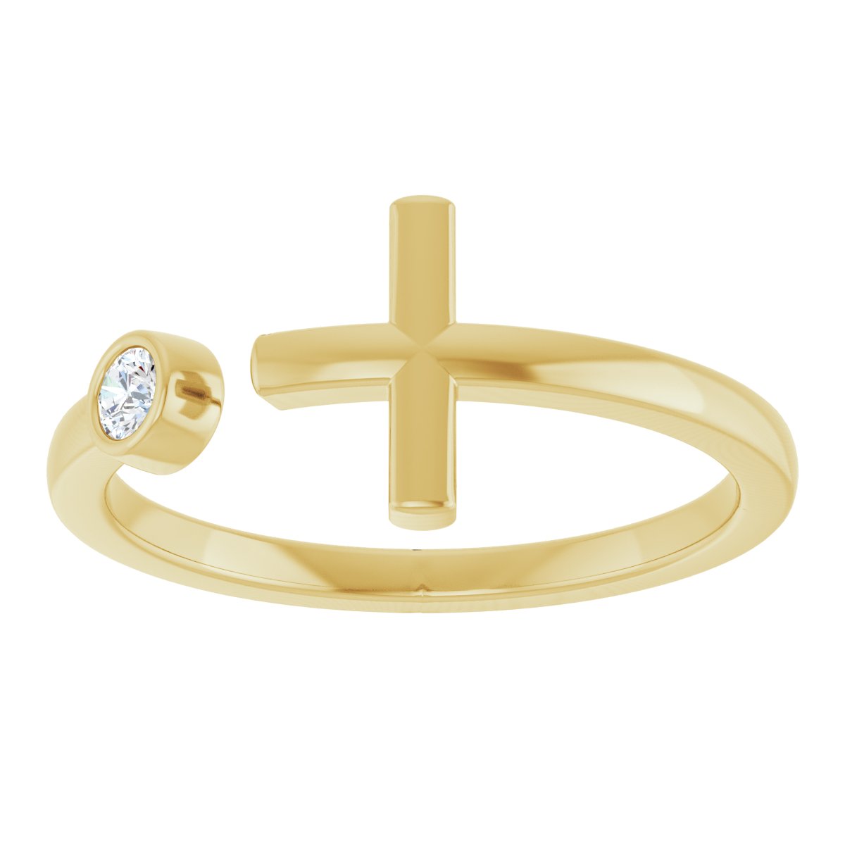 Negative Space Cross Ring