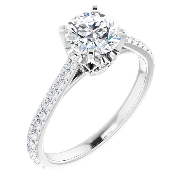 French-Set Engagement Ring or Band