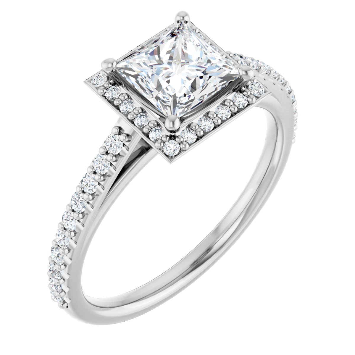 Halo-Style Engagement Ring