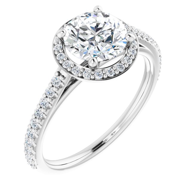 Halo-Style Engagement Ring