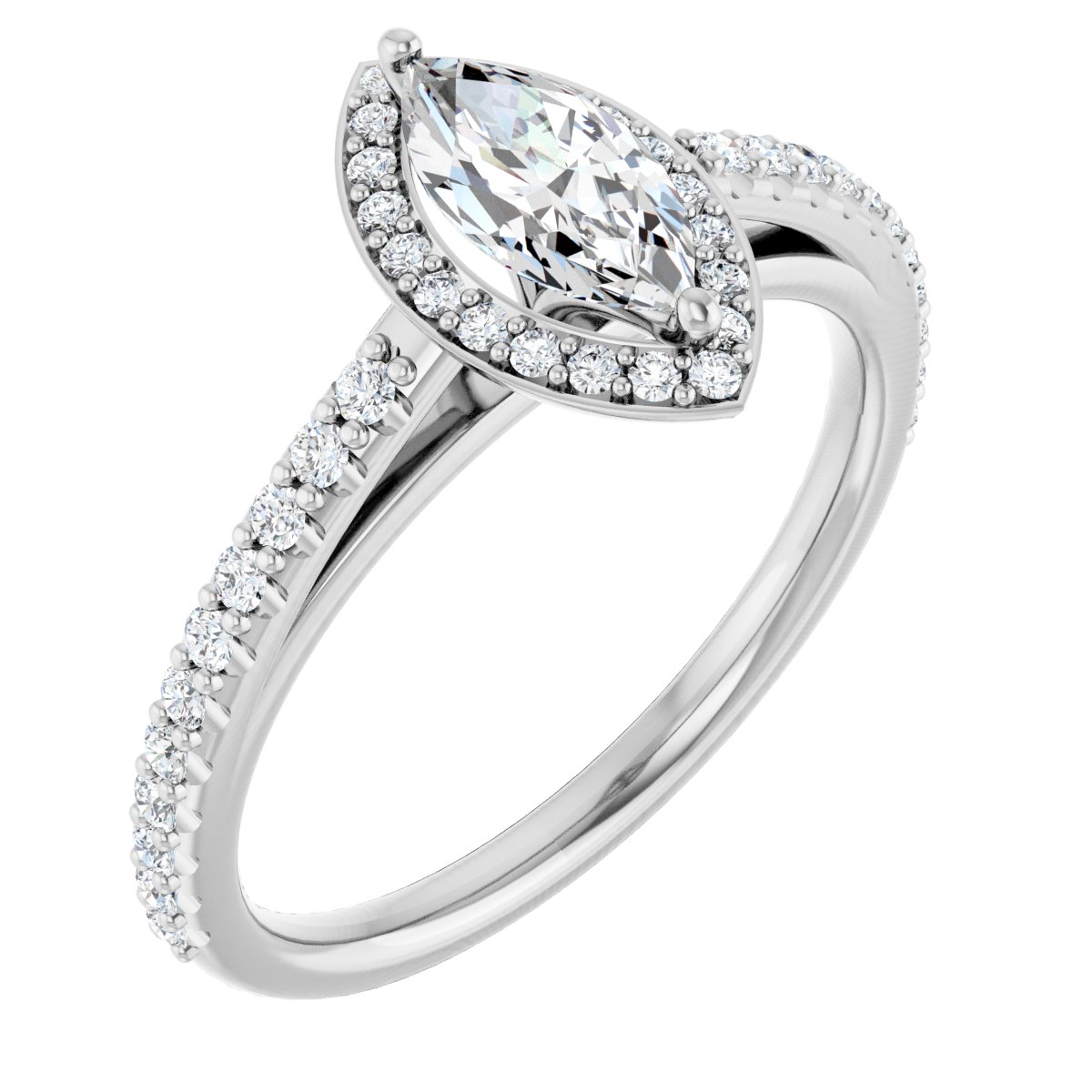 Halo-Style Engagement Ring