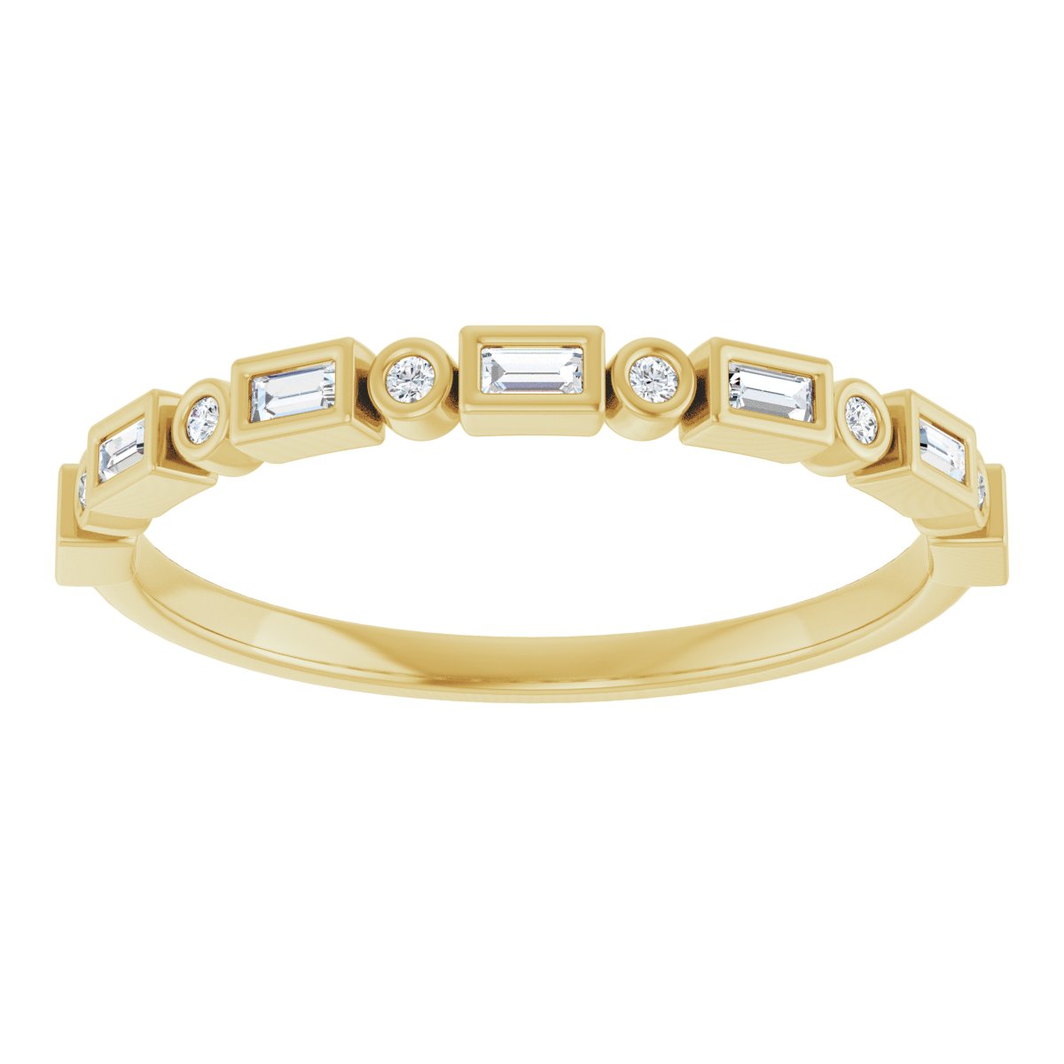 Anniversary Band  - Straight Baguette