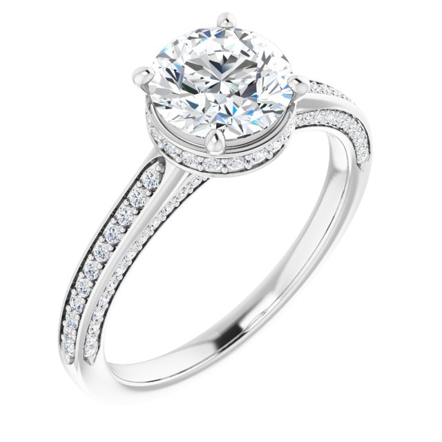 Accented Engagement Ring