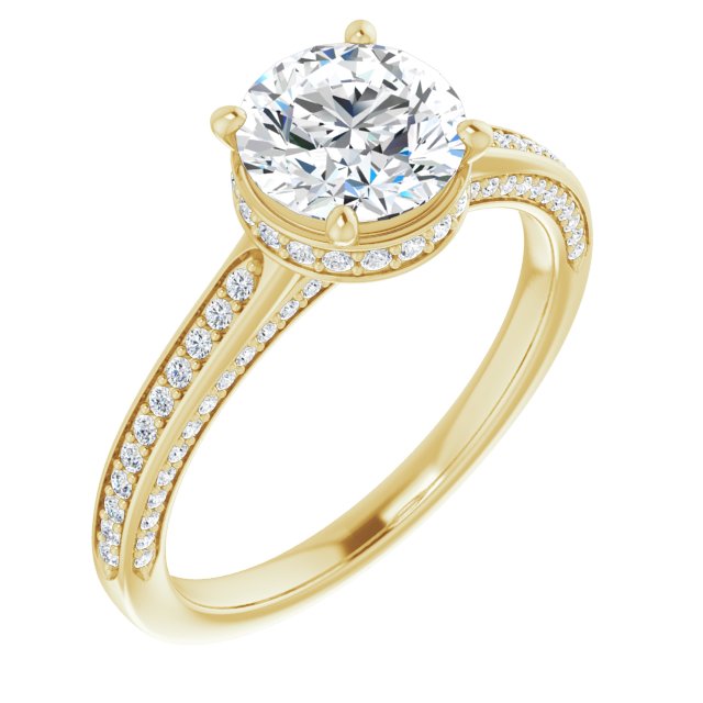 Accented Engagement Ring