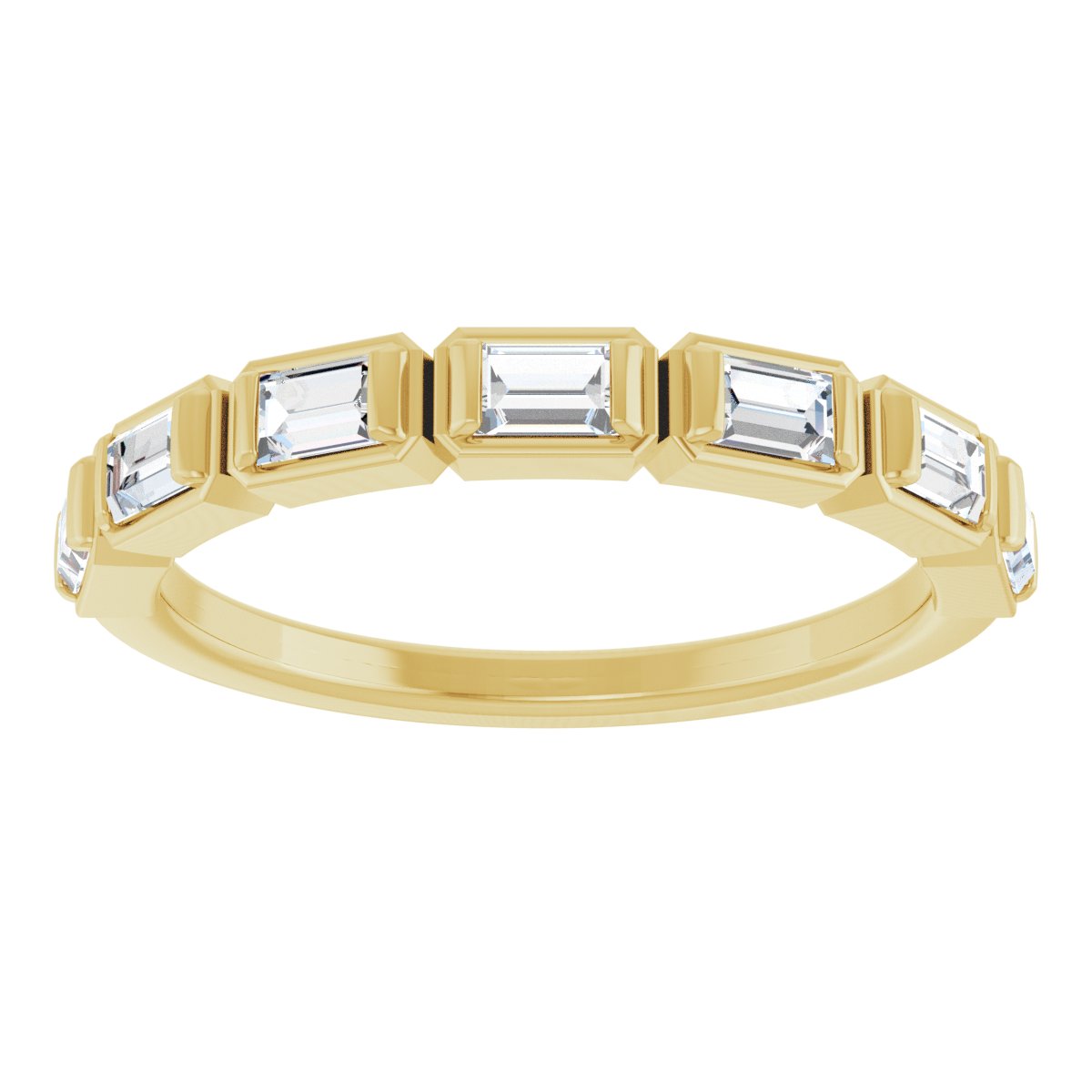 Anniversary Band  - Straight Baguette