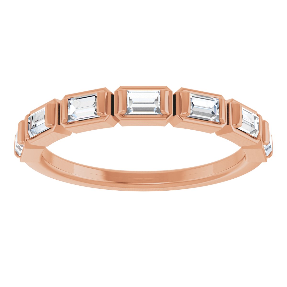 Anniversary Band  - Straight Baguette