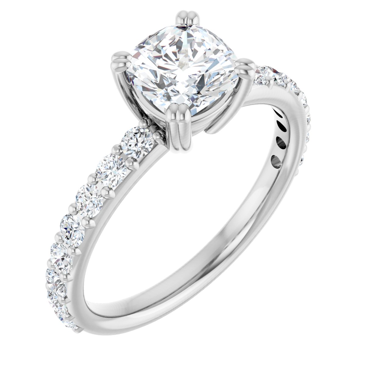 Accented Engagement Ring