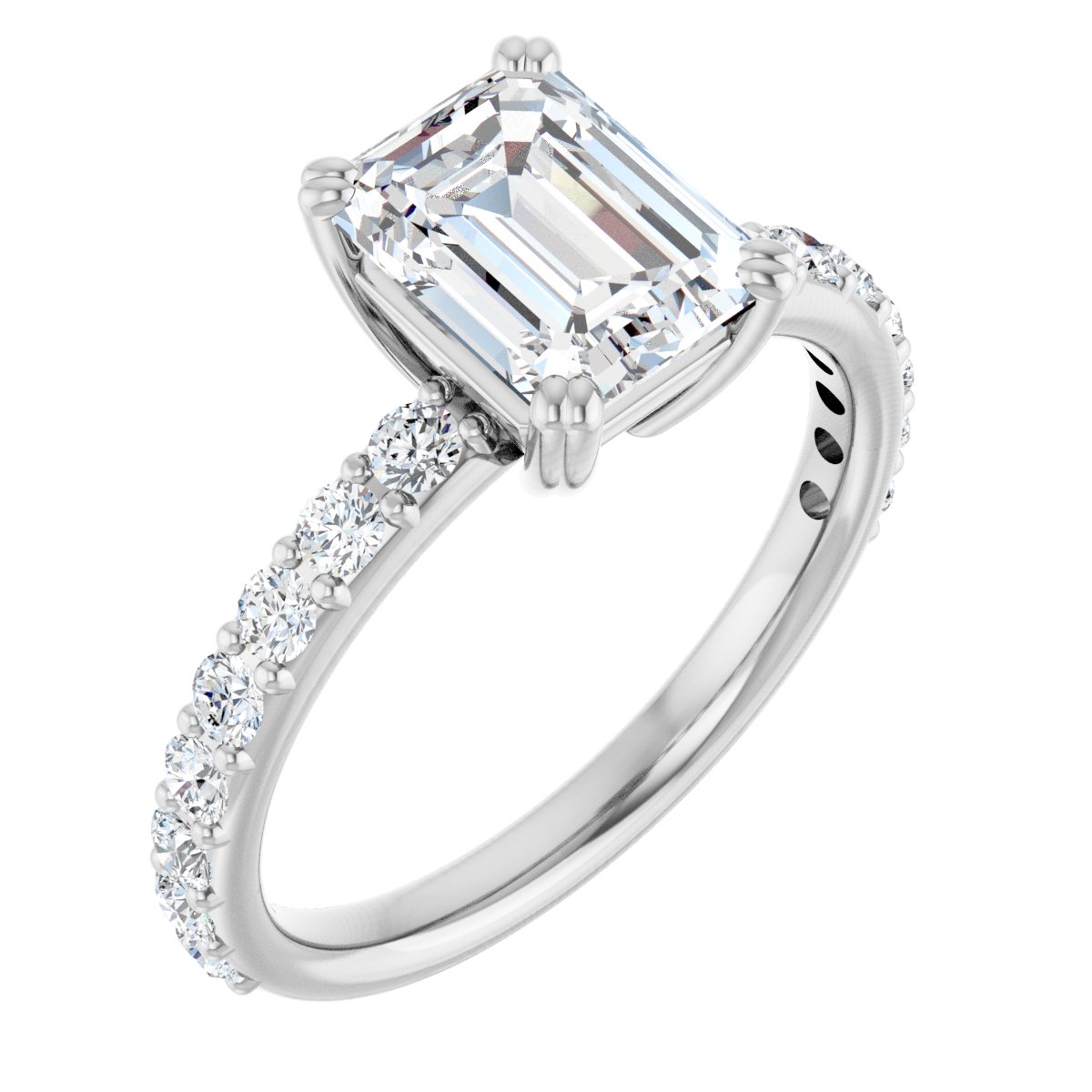 Accented Engagement Ring