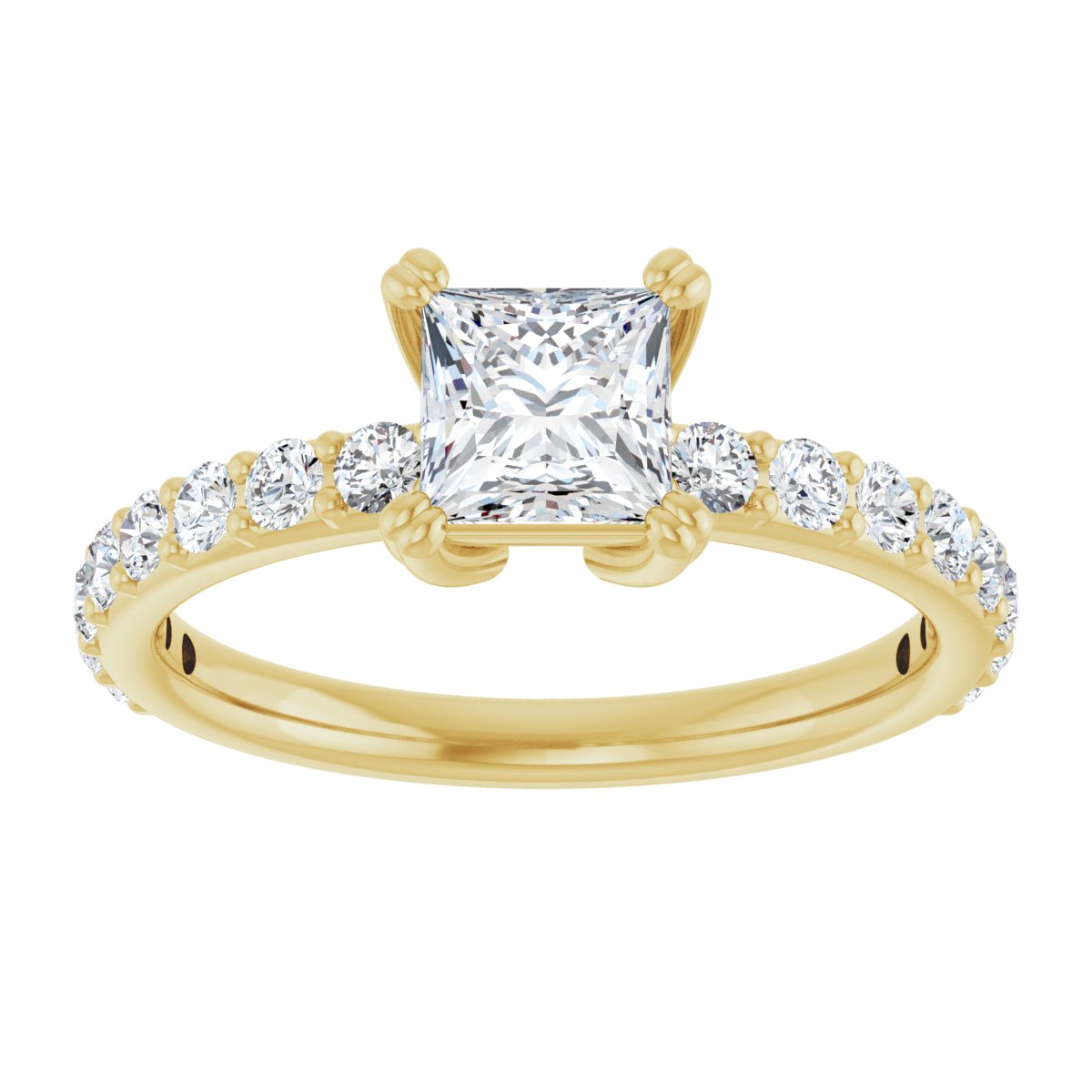 Accented Engagement Ring