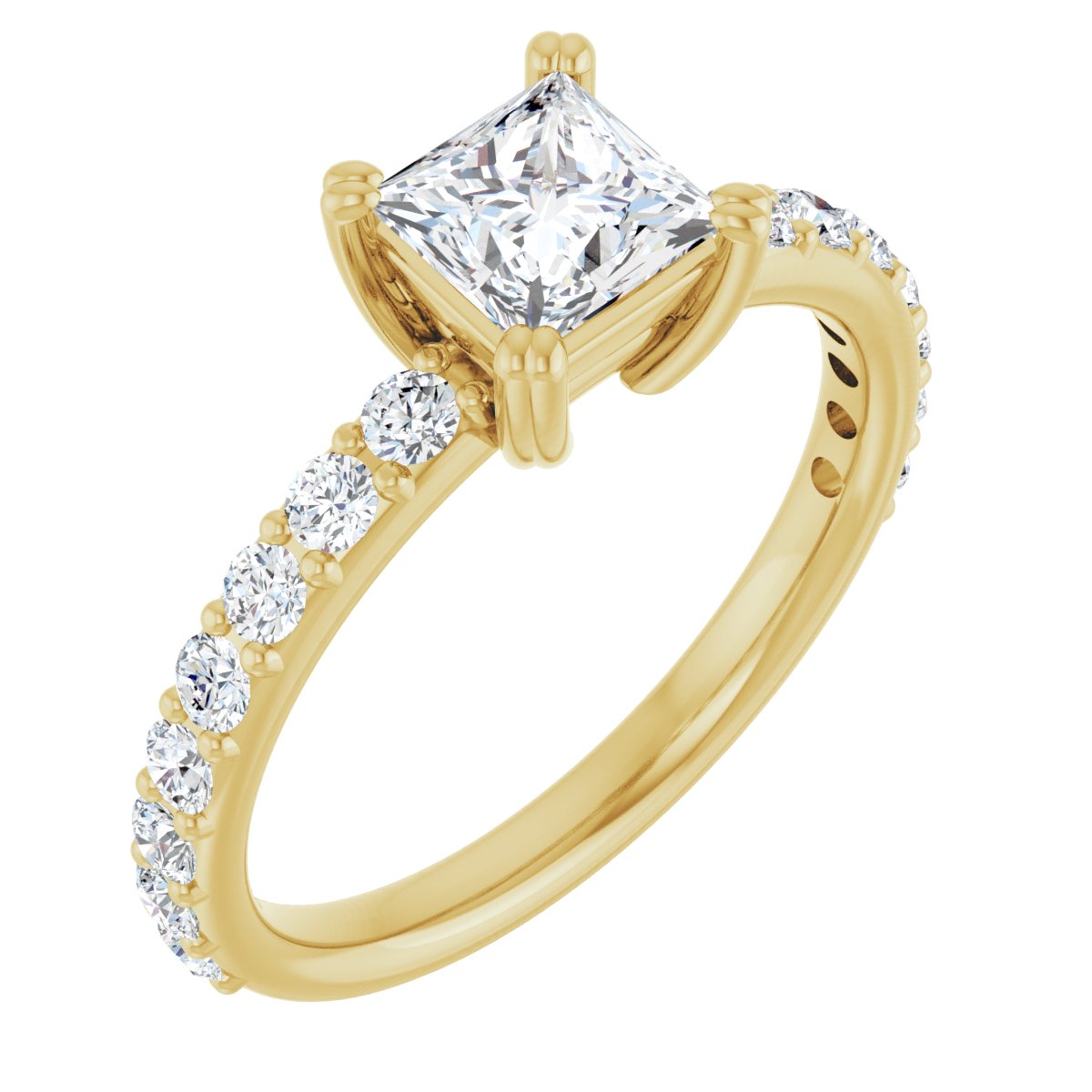 Accented Engagement Ring