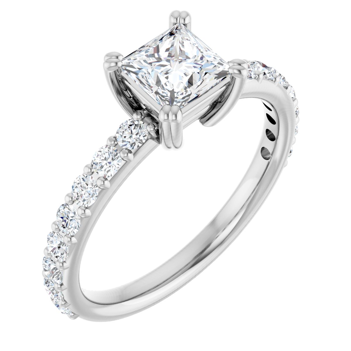 Accented Engagement Ring