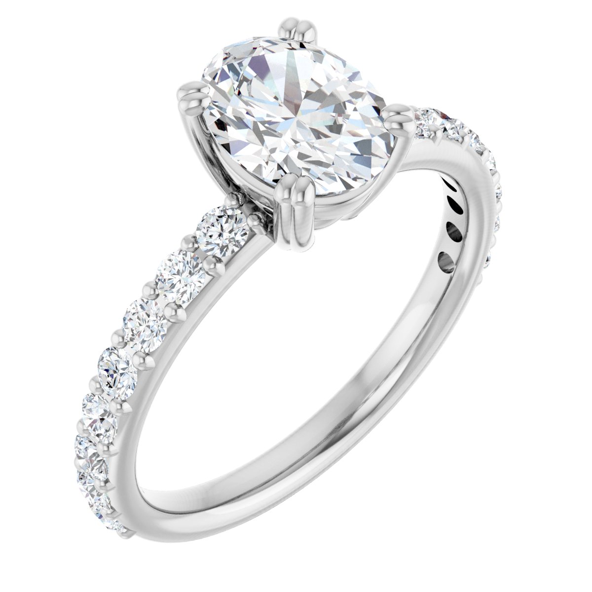 Accented Engagement Ring