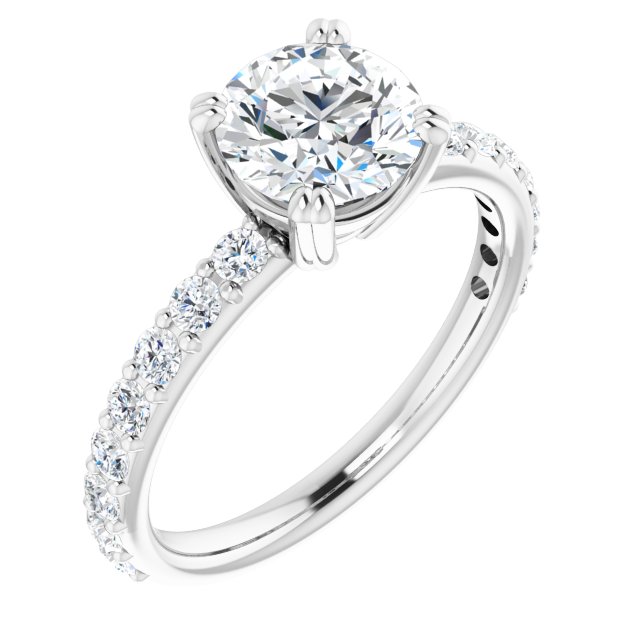 Accented Engagement Ring