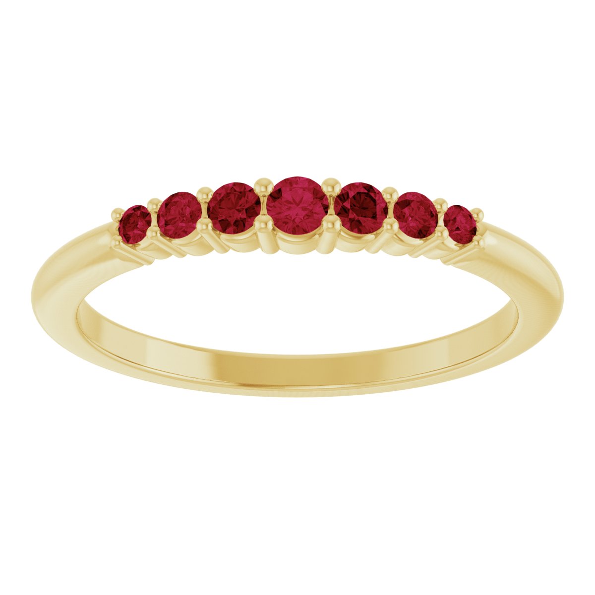 Stackable Ring -  Natural Ruby