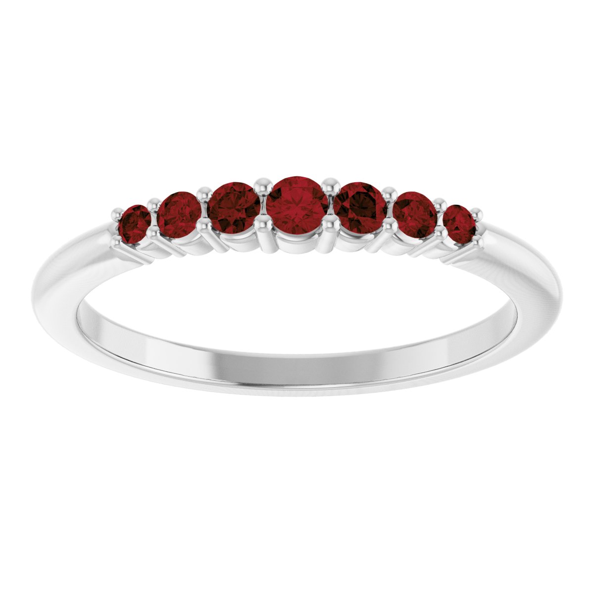 Stackable Ring - Natural Mozambique Garnet
