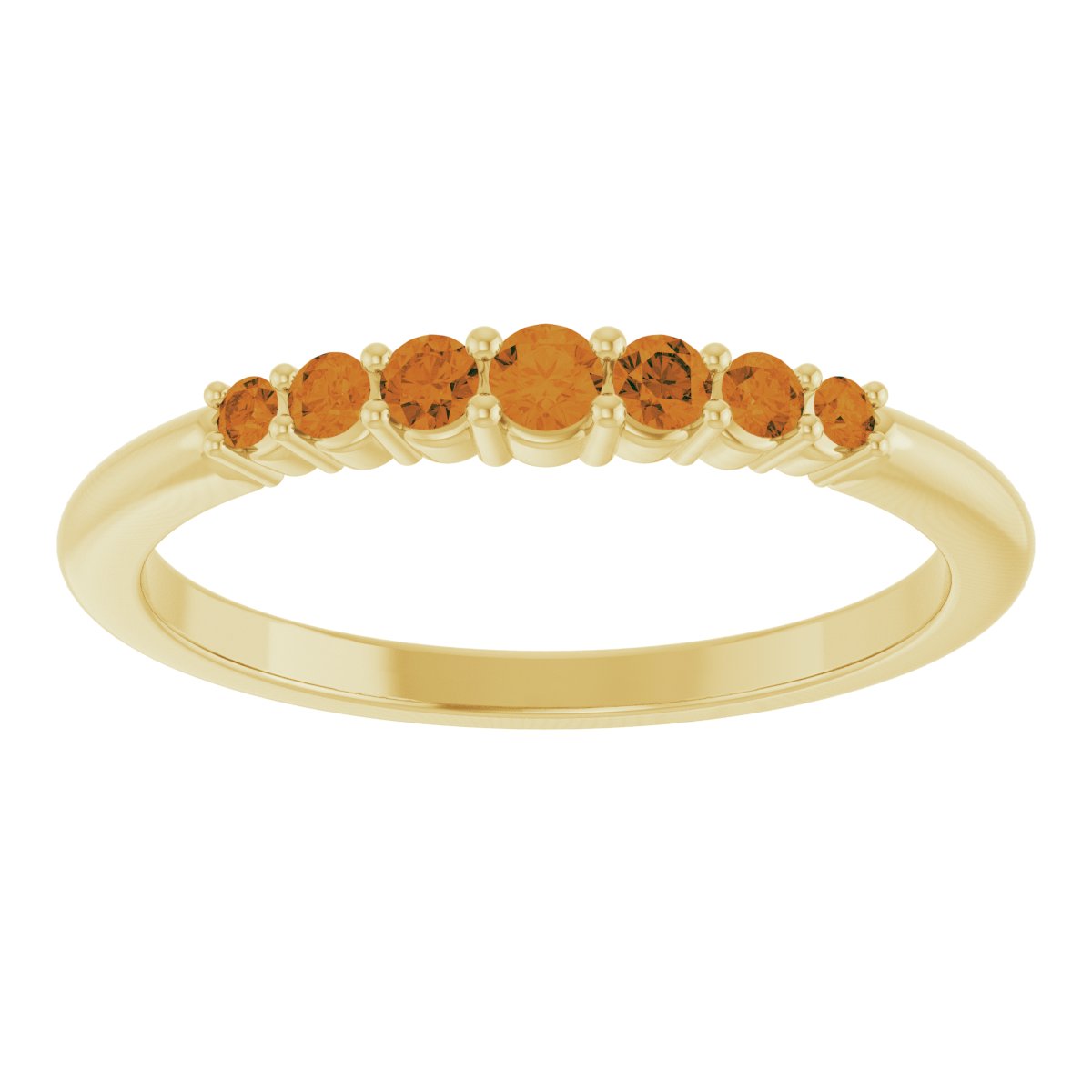 Stackable Ring -  Natural Citrine