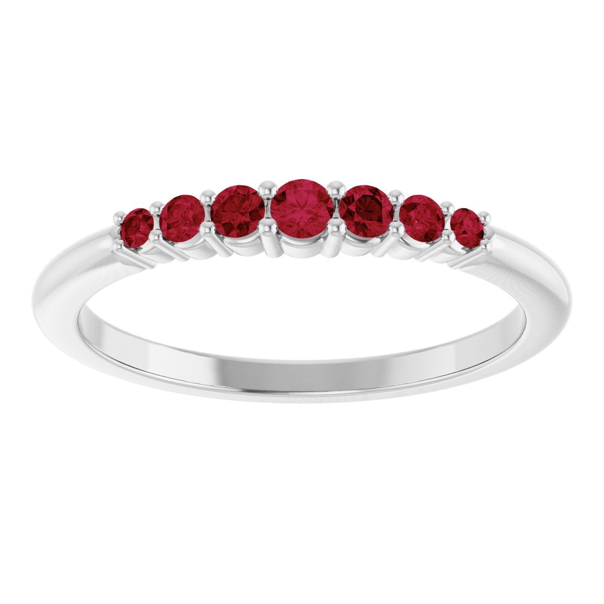 Stackable Ring -  Natural Ruby