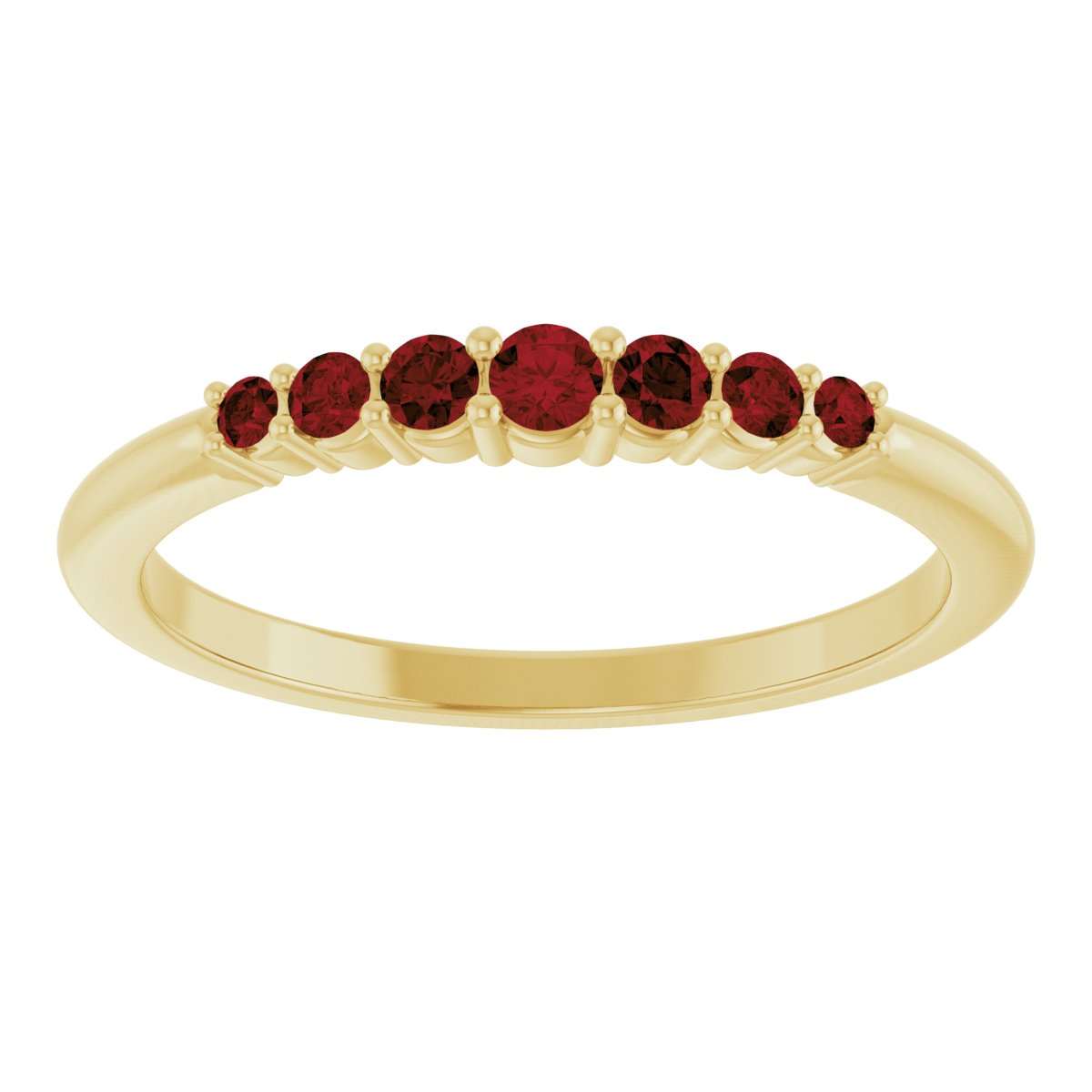 Stackable Ring - Natural Mozambique Garnet