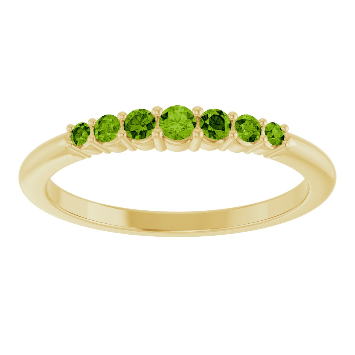 Stackable Ring -  Natural Peridot