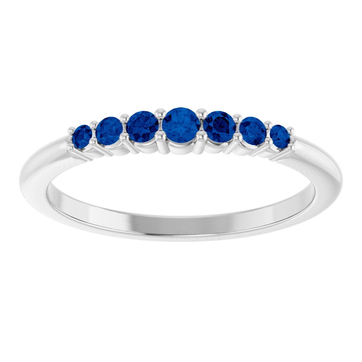 Stackable Ring - Natural Blue Sapphire