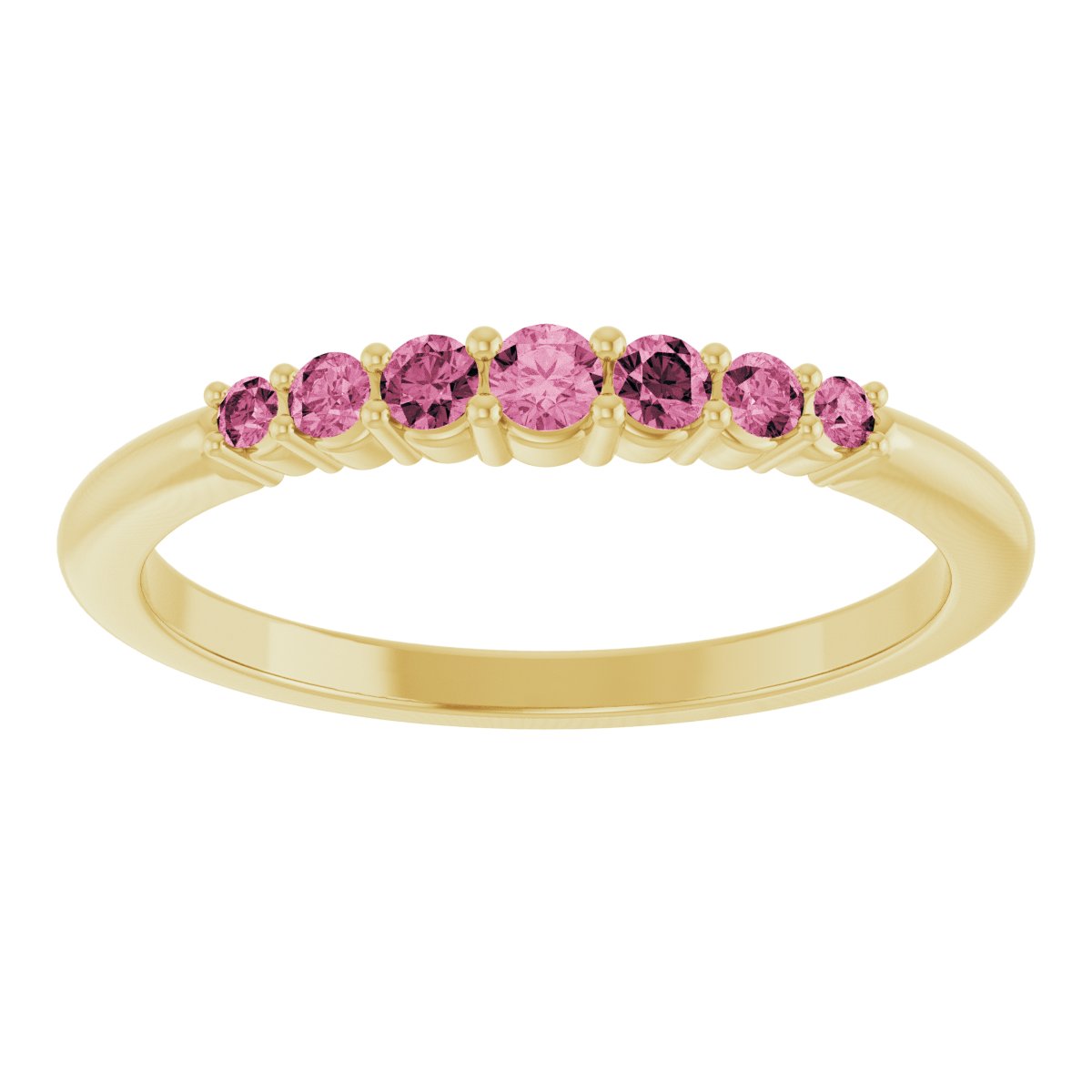 Stackable Ring - Natural Pink Tourmaline