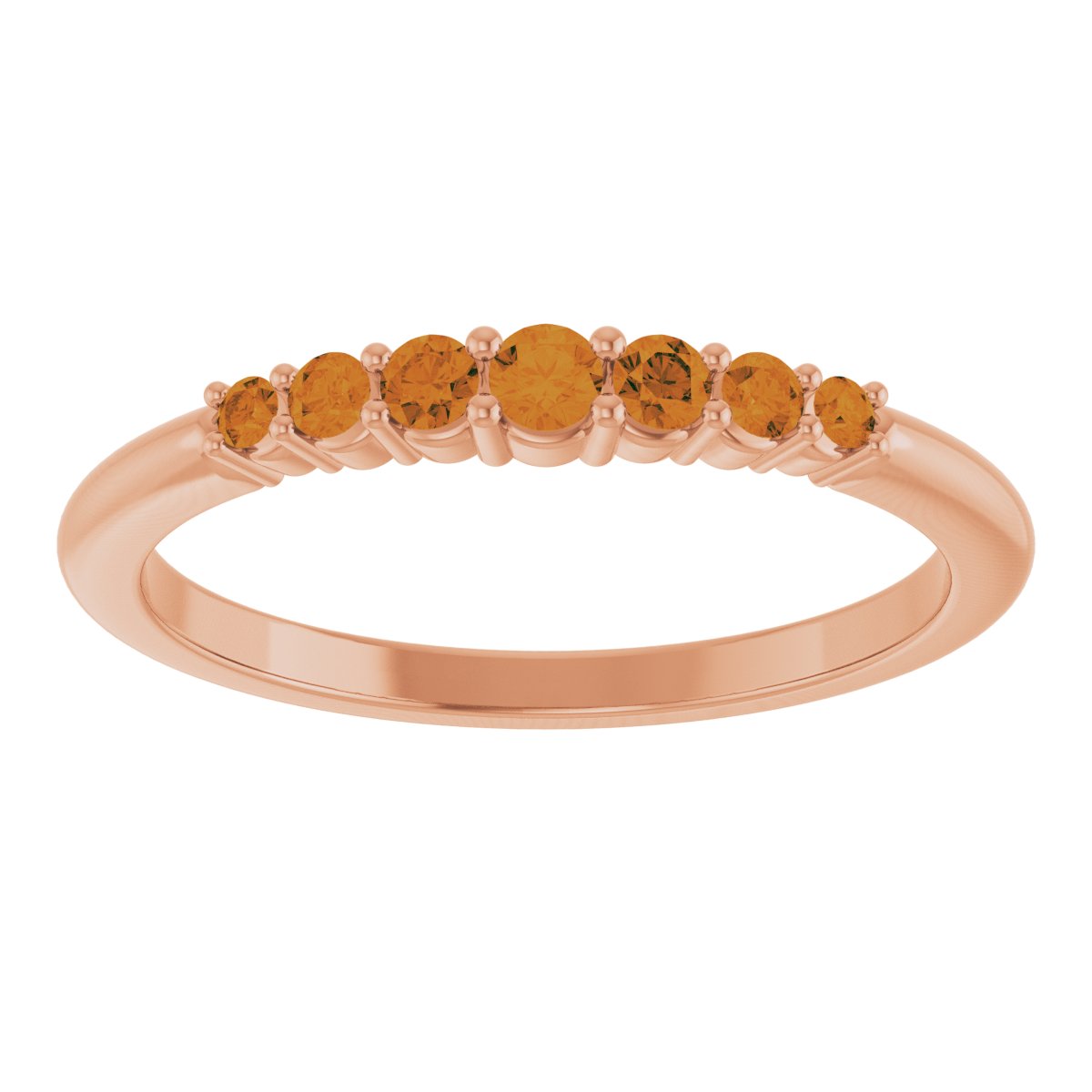 Stackable Ring -  Natural Citrine
