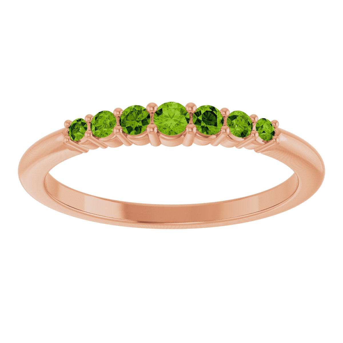 Stackable Ring -  Natural Peridot