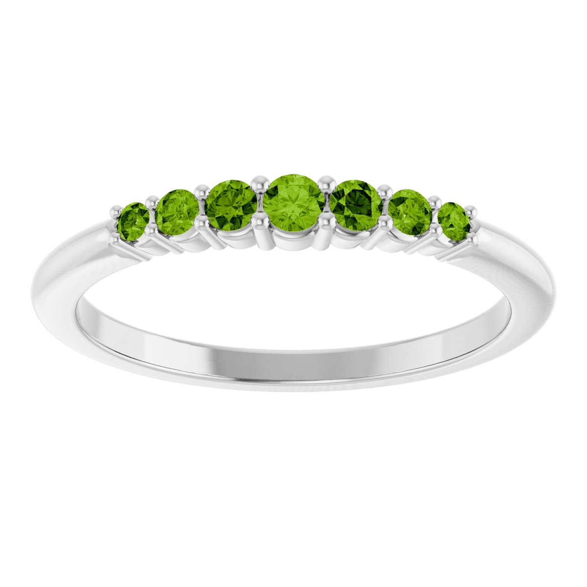 Stackable Ring -  Natural Peridot