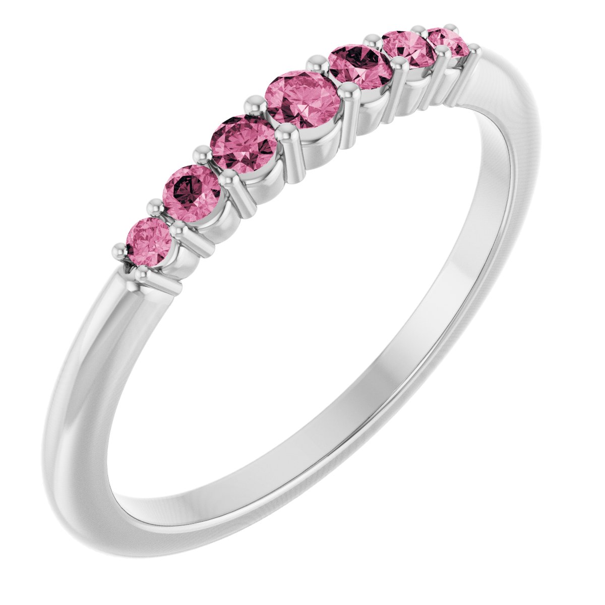 Stackable Ring - Natural Pink Tourmaline