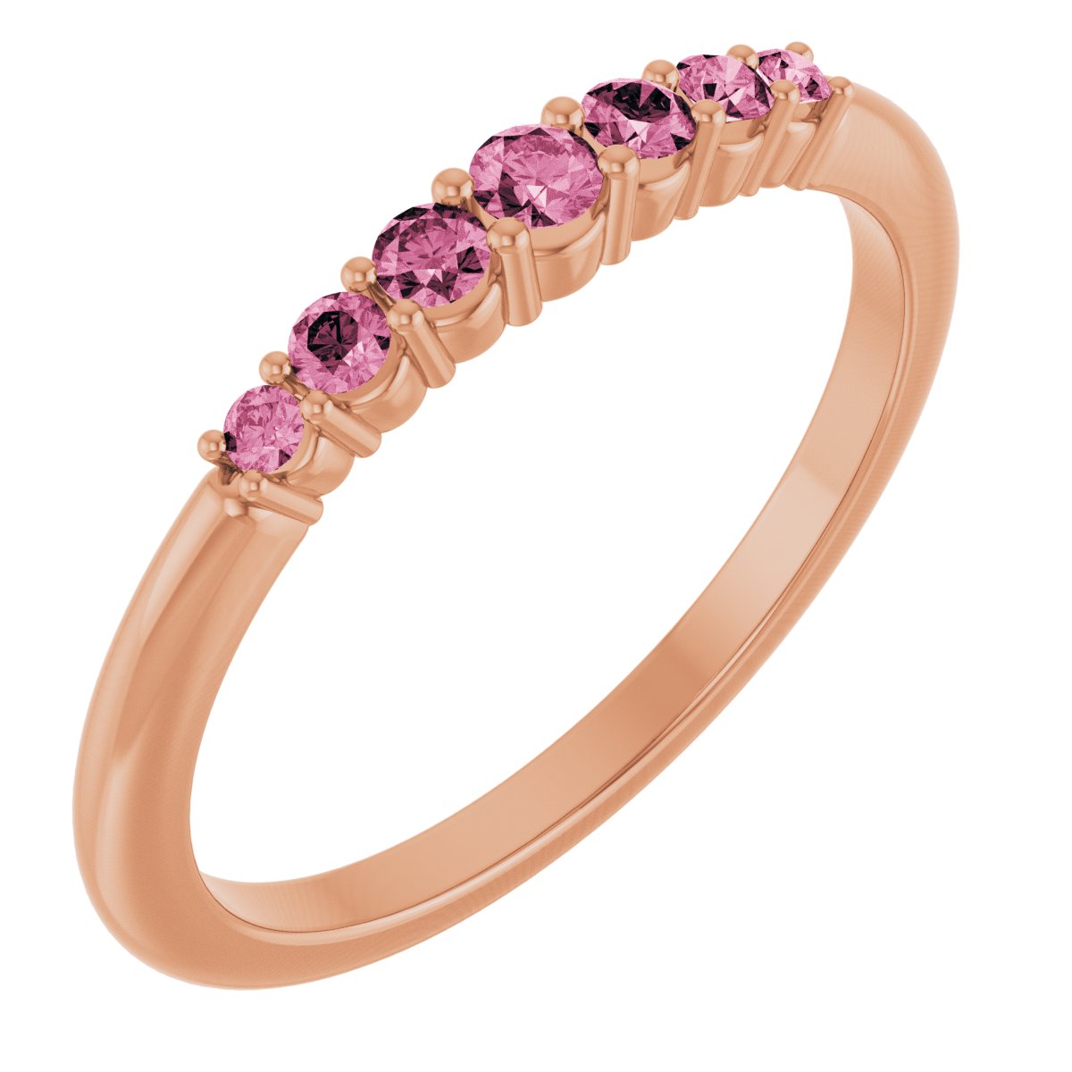Stackable Ring - Natural Pink Tourmaline