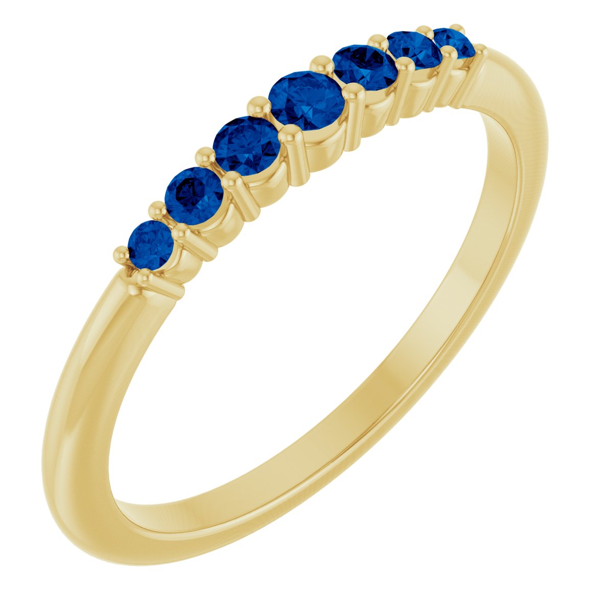 Stackable Ring - Natural Blue Sapphire