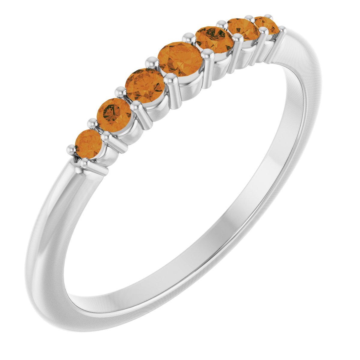 Stackable Ring -  Natural Citrine