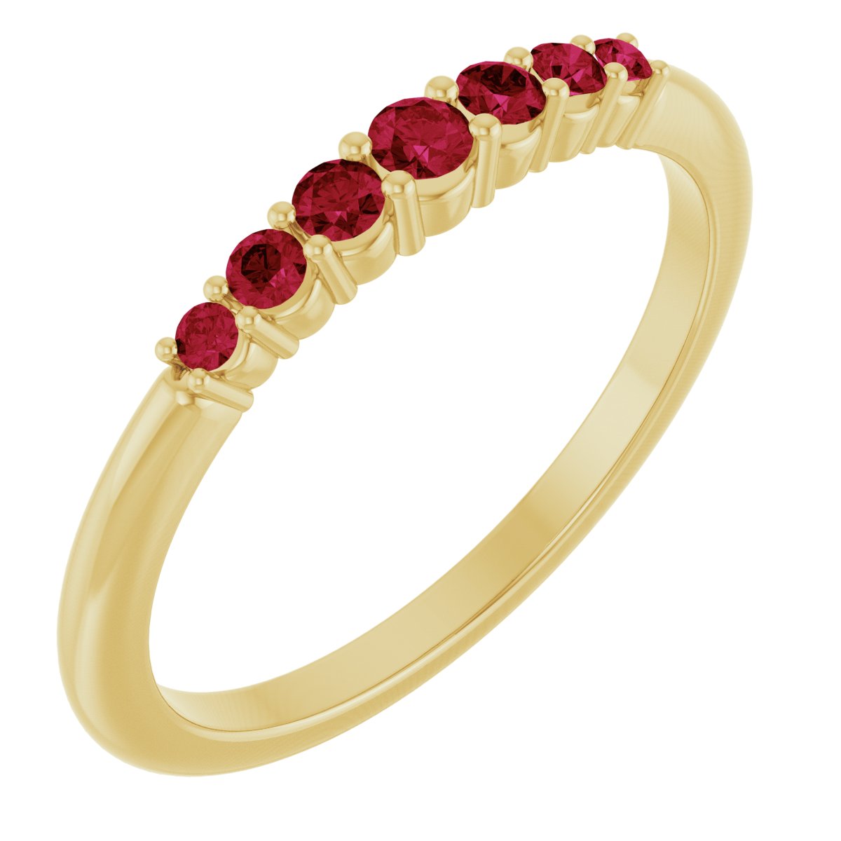 Stackable Ring -  Natural Ruby